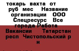 токарь. вахта. от 50 000 руб./мес. › Название организации ­ ООО Спецресурс - Все города Работа » Вакансии   . Татарстан респ.,Чистопольский р-н